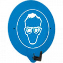 Gancio a parete per DPI con simbolo OCCHIALI
