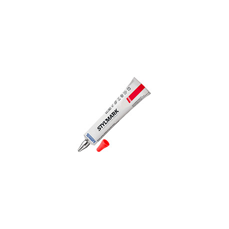 Vernice opaca in tubetto molto visibile colore ROSSO