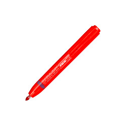 Pennarello indelebili con pulsante a scatto DURA INK 20 col. ROSSO