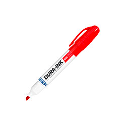 Pennarello industriale DURA INK punta a scalpello colore ROSSO