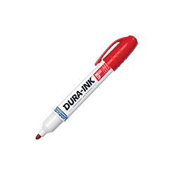 Pennarello industriale DURA INK punta tonda mm 4 colore ROSSO