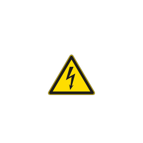 Segnale adesivo triangolo per pavimenti pericolo elettrico