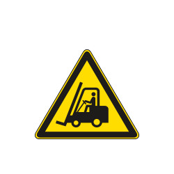 Segnale adesivo triangolo per pavimenti pericolo carrelli elevatori
