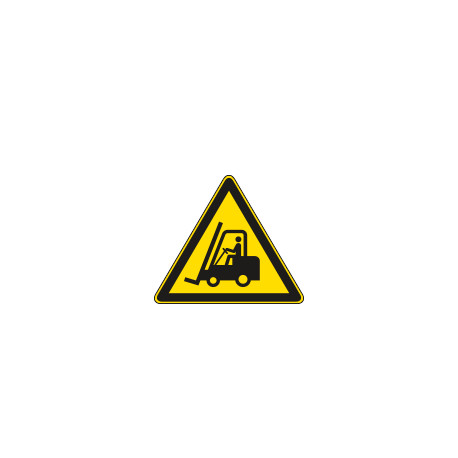 Segnale adesivo triangolo per pavimenti pericolo carrelli elevatori