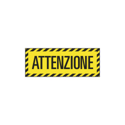 Scritta autoadesiva per pavimenti ATTENZIONE
