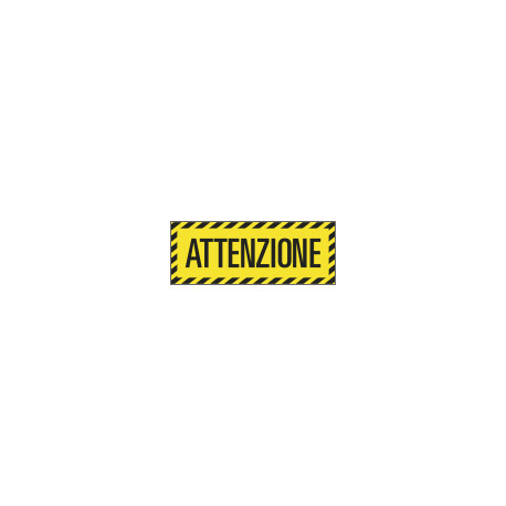 Scritta autoadesiva per pavimenti ATTENZIONE
