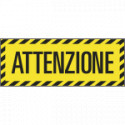 Scritta autoadesiva per pavimenti ATTENZIONE