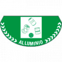 Bollo mezzaluna fondo verde per rifiuti di alluminio