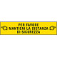 Confezione 10 pezzi Scritta adesiva Per favore. . .