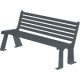 Panchina acc. zin. c/schien. grigio antracite