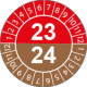 Fg. da 10 bollini identificazione 23-24 6/V