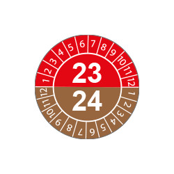 Fg. da 10 bollini identificazione 23-24 6/V