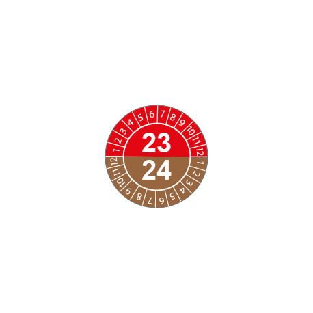 Fg. da 10 bollini identificazione 23-24 6/V