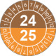 Fg. da 10 bollini identificazione 24-25 M/A