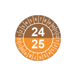 Fg. da 10 bollini identificazione 24-25 M/A
