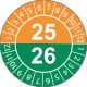 Fg. da 10 bollini identificazione 25-26 G/V