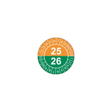Fg. da 10 bollini identificazione 25-26 G/V