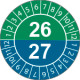 Fg. da 10 bollini identificazione 26-27 V/B