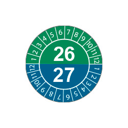 Fg. da 10 bollini identificazione 26-27 V/B
