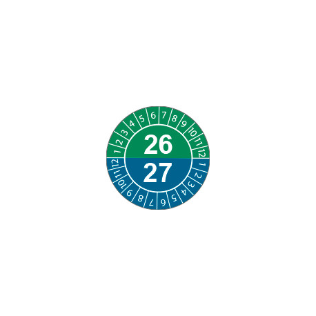 Fg. da 10 bollini identificazione 26-27 V/B