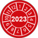 Fg. da 10 bollini identificazione 2023 rosso