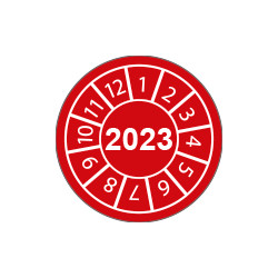 Fg. da 10 bollini identificazione 2023 rosso
