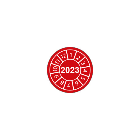 Fg. da 10 bollini identificazione 2023 rosso