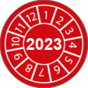 Fg. da 10 bollini identificazione 2023 rosso