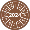 Fg. da 10 bollini identificazione 2024 MARRONE