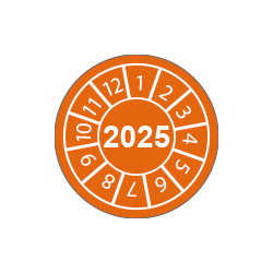 Fg. da 10 bollini identificazione 2025 ARANCIONE