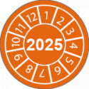 Fg. da 10 bollini identificazione 2025 ARANCIONE
