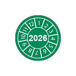 Fg. da 10 bollini identificazione 2026 VERDE