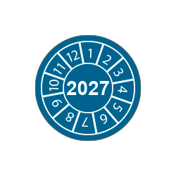Fg. da 10 bollini identificazione 2027 BLU