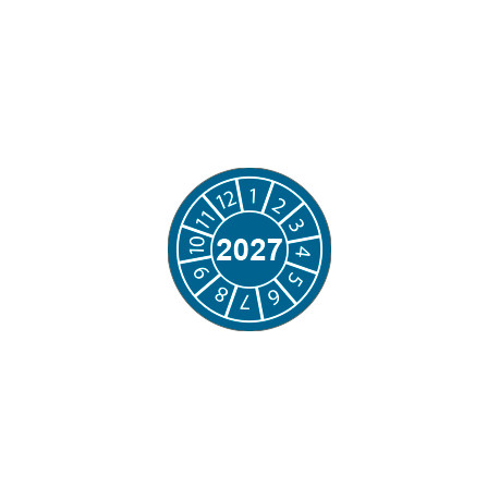 Fg. da 10 bollini identificazione 2027 BLU