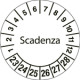 Fg. da 10 bollini identificaz. SCADENZA