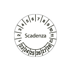 Fg. da 10 bollini identificaz. SCADENZA