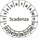 Fg. da 10 bollini identificaz. SCADENZA