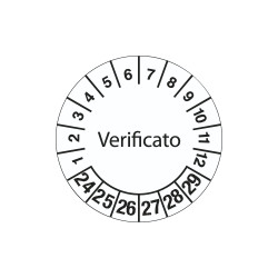 Fg. da 10 bollini identificaz. VERIFICATO