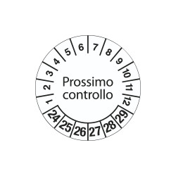 Fg. da 10 bollini identificaz. PROSS. CONTR