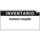 Foglio n. 10 etichetta adesiva 40x20 mm INVENTARIO
