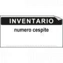 Foglio n. 10 etichetta adesiva 40x20 mm INVENTARIO