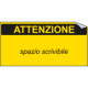Foglio n. 10 etichette adesive formato mm 40x20 ATTENZIONE. . .