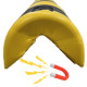 Paracolpi SAFE IN in Eva espansa ang. diam. 40 mm GIALLO/NERO magnetico
