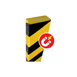 Paracolpi SAFE IN in Eva espansa piatto 50x20mm giallo/nero magnetico