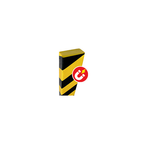Paracolpi SAFE IN in Eva espansa piatto 50x20mm giallo/nero magnetico