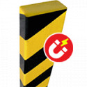 Paracolpi SAFE IN in Eva espansa piatto 50x20mm giallo/nero magnetico