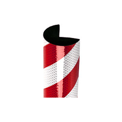 Paracolpi tipo A+ mt. 1 rosso/bianco RIFRANGENTE