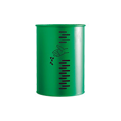 Gettacarte cilindrico colore verde palo escluso