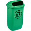 Gettacarte polietilene colore verde palo escluso