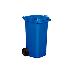 Cassonetto mobile portarifiuti da litri 120 BLU